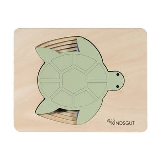 Drvena reljefna puzzle Turtle – Kindsgut