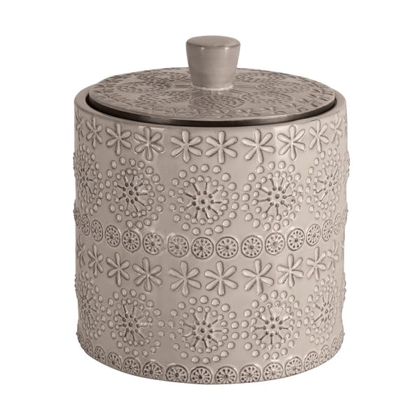 Bež porculanski kupaonski organizator za pamučne vatice Relief – Spirella