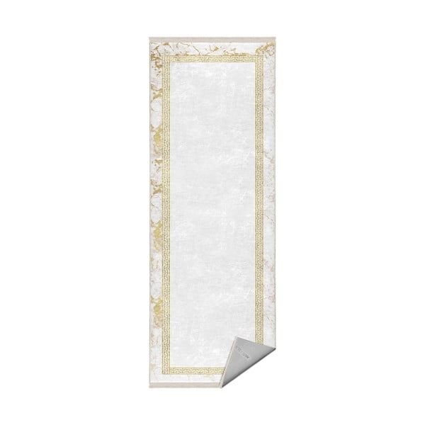 Staza  u bijelo-zlatnoj boji 80x200 cm - Mila Home