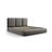 Sivi baršunasti tapecirani bračni krevet s prostorom za odlaganje s podnicom 140x200 cm Brody – Mazzini Beds