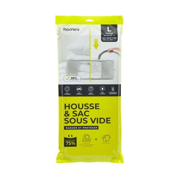 Vakuumska plastična kutija za pohranu odjeće 60x45x25 cm – Homéa-image-1