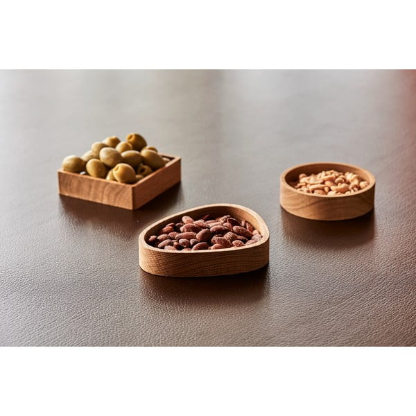 Dekorativna drvena kutija za pohranu u prirodnoj boji 11x11x3 cm Square S – LIND DNA-image-2