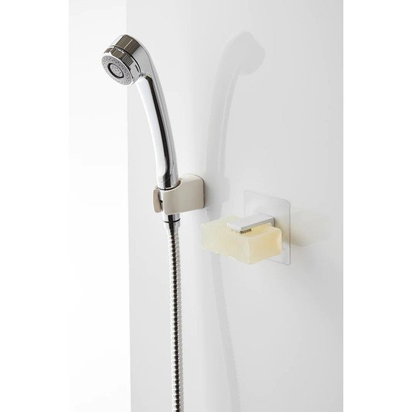 Bijeli plastičan samoljepljiv magnetni držač sapuna Film Hook – YAMAZAKI-image-3