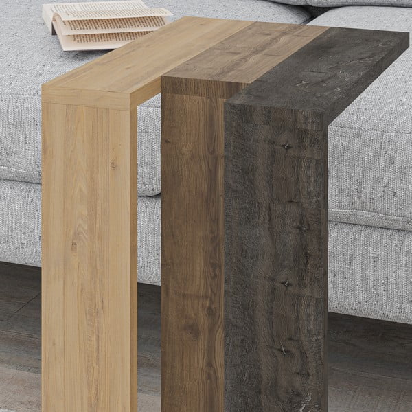 Pomoćni stol u dekoru hrasta 40x30 cm Macha – Marckeric-image-1