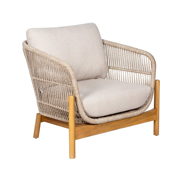 Krem/u prirodnoj boji vrtna garnitura od masivnog bagrema za 4 osobe Terracina – House Nordic-image-2