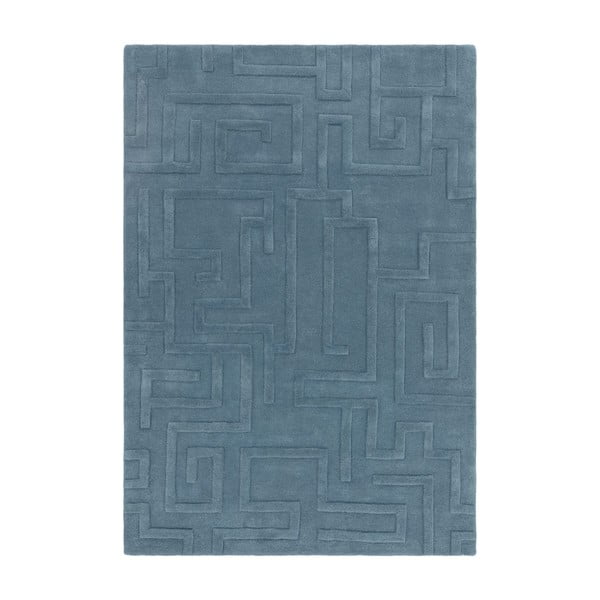 Plavi vuneni tepih 200x290 cm Maze – Asiatic Carpets