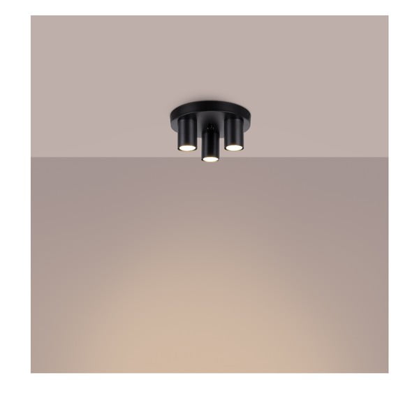 Crna stropna svjetiljka Castro – Sollux-image-2