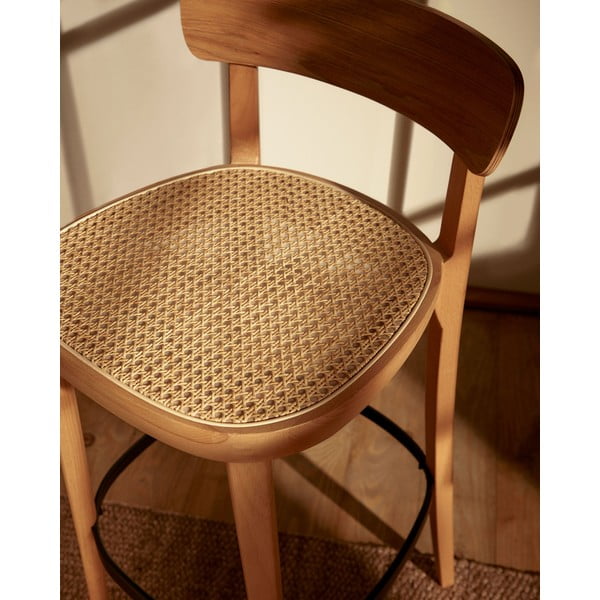 Barska stolica u dekoru jasena 99 cm Romane - Kave Home-image-2