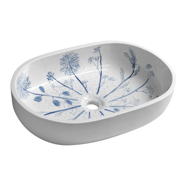 Bijeli keramički umivaonik 60x40 cm Priori – Sapho