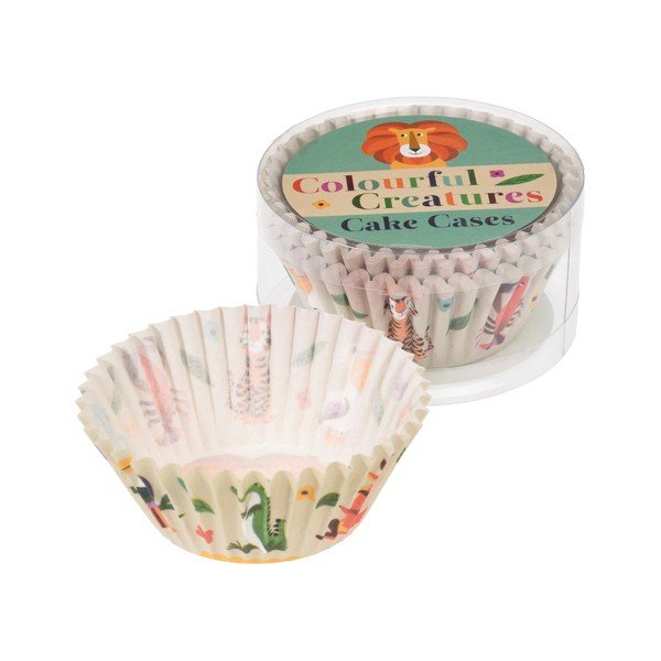 Set od 100 papirnatih kalupa za pečenje cupcakes Rex London Colorful Creatures-image-1