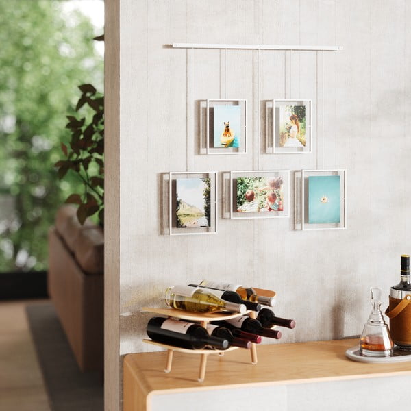 Bijeli metalni viseći okviri u setu 5 kom 66x69 cm Exhibit – Umbra-image-2