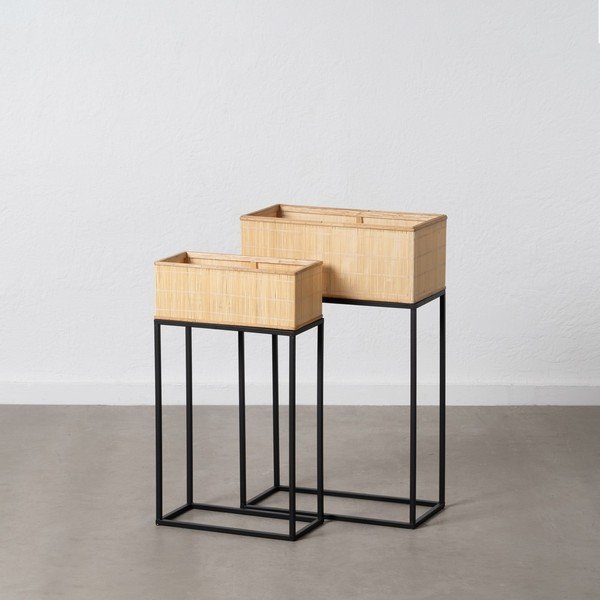 Stalci za tegle za cvijeće u setu 2 kom od ratana (visina 80 cm) – Ixia-image-2