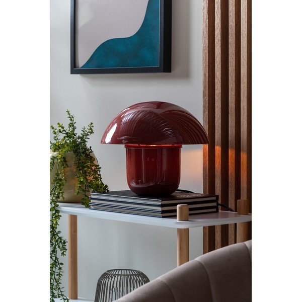 Bordo metalna stolna lampa (visina 25 cm) Fat Mushroom – Leitmotiv-image-1