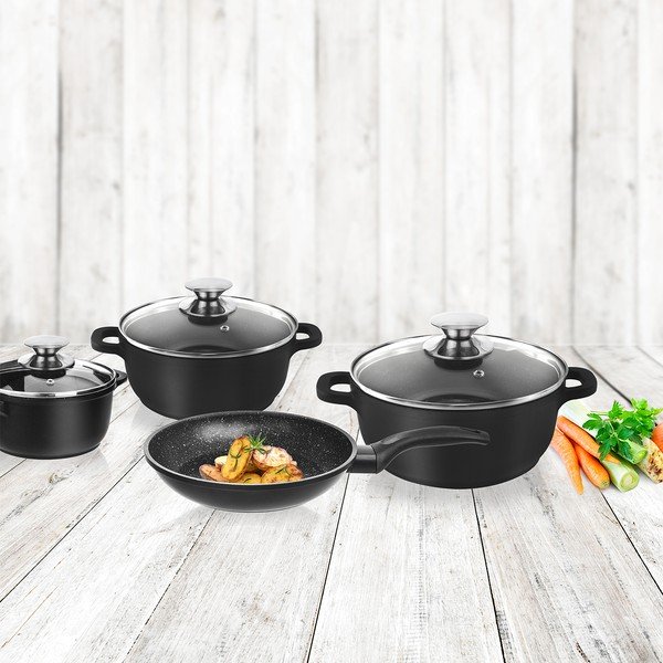 4-dijelni set posuđa s 3 staklena poklopca Orion Grande-image-1