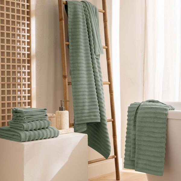 Zeleni pamučan ručnik od frotira 50x90 cm Maya – douceur d'intérieur-image-2