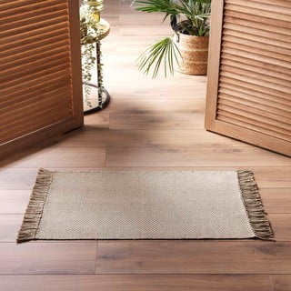 Bež periv tepih 50x80 cm Pietro – douceur d'intérieur