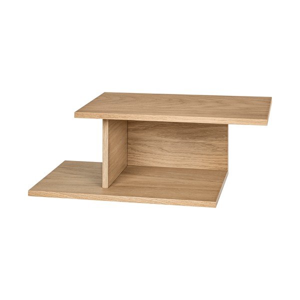 Viseći/s policama noćni ormarić u dekoru hrasta u prirodnoj boji Tann – noo.ma