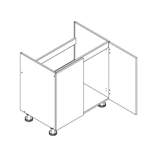 Ravna kuhinja bez kuhinjske radne ploče (bez montaže) 240 cm Zane – STOLKAR-image-4