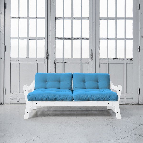 Sofa na razvlačenje Karup Step White / Horizon Blue-image-1