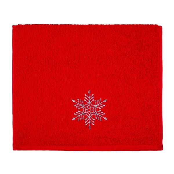 Ručnik Christmas Snowflake Red, 30 x 50 cm