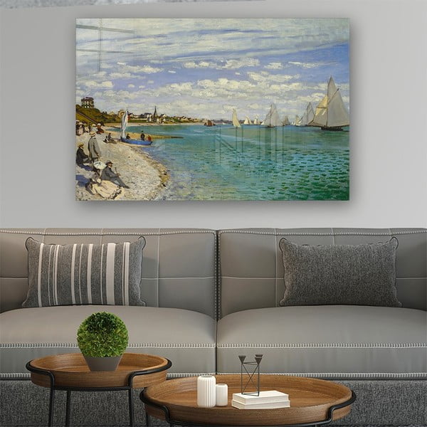 Staklena slika 100x70 cm Claude Monet - Wallity-image-1