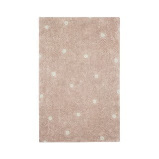 Svijetlo ružičasti periv/ručno rađen pamučan dječji tepih 100x150 cm Mini Dot Rose – Lorena Canals