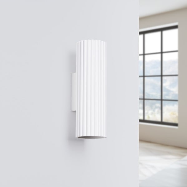 Bijela zidna lampa Gleam – Sollux-image-2