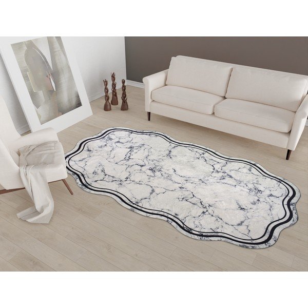 Bijela-siva staza za tepih 200x80 cm - Vitaus-image-1