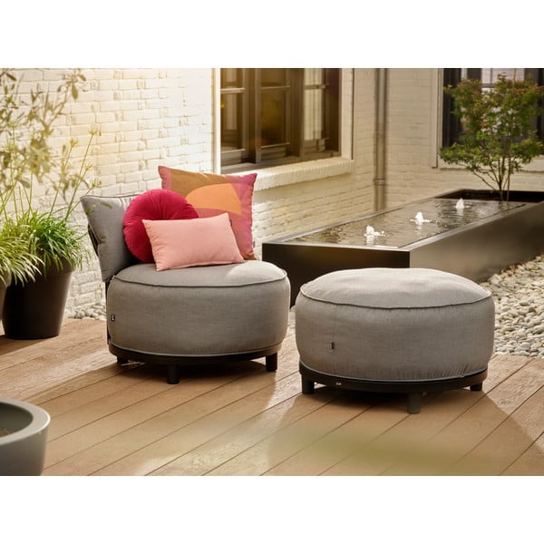 Svijetlo siva podstavljena vrtna fotelja Emma – Hartman-image-4