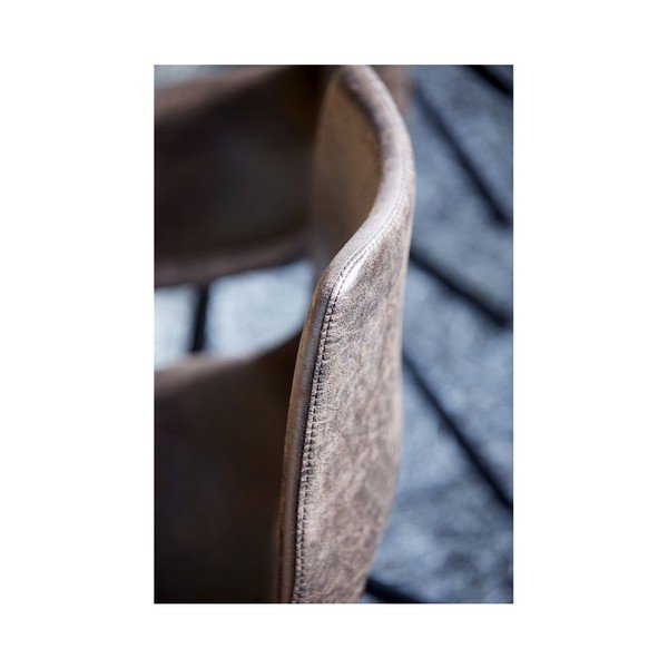 Svijetlo smeđa stolica za blagovanje s crnom bazom Canett Coronas-image-4