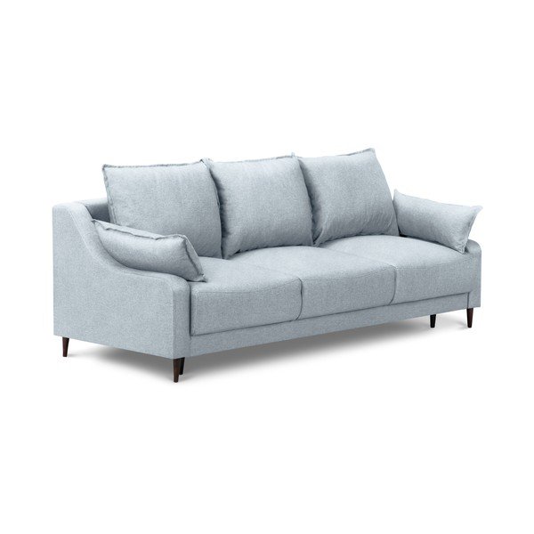 Svijetloplavi kauč na razvlačenje s prostorom za odlaganje Mazzini Sofas Ancolie, 215 cm-image-2