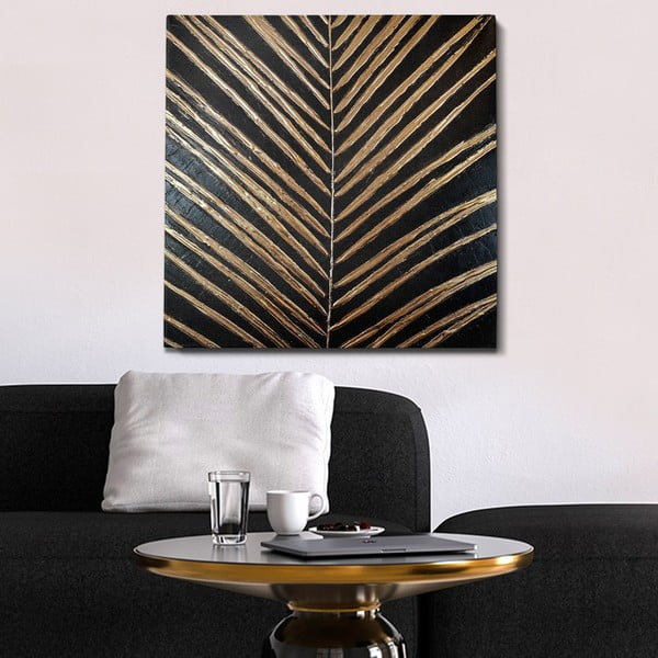Ručno oslikana slika 70x70 cm Palm Leaf – Wallity-image-1