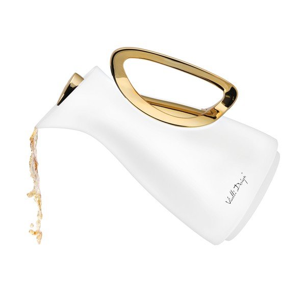 Bijela/u zlatnoj boji termosica 1 l Alessia – Vialli Design-image-3