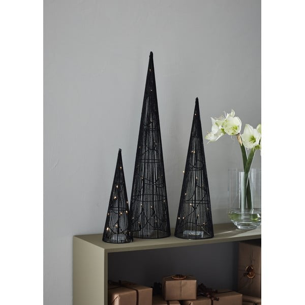 Crni svjetlosni ukras u setu 3 kom s božićnim motivom Dunge – Markslöjd-image-1