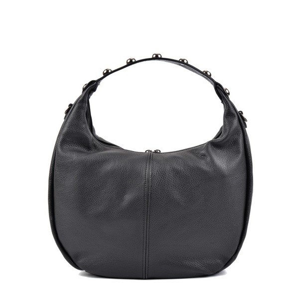 Crna kožna torba Robert M Hobo-image-3