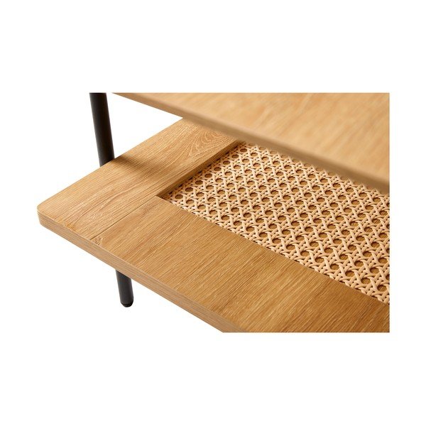 Stolić za kavu u dekoru hrasta u prirodnoj boji 55x110 cm Pensacola – Unique Furniture-image-2