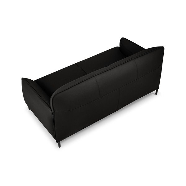 Crna kožna sofa Windsor & Co Sofas Neso, 175 x 90 cm-image-3