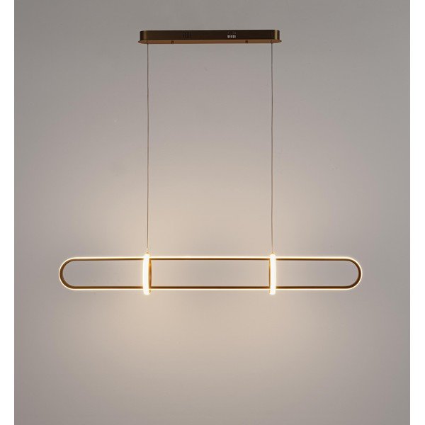 Metalna LED viseća svjetiljka u zlatnoj boji Alken – Bizzotto-image-2