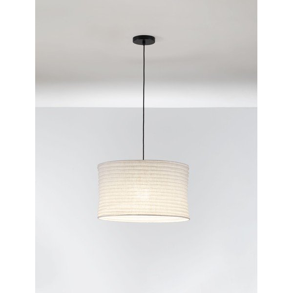 Bijela lanena viseća svjetiljka ø 50 cm Linnet – Nova Luce-image-2