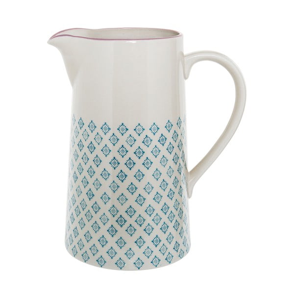 Plavo-bijeli keramički vrč Bloomingville Patrizia, 2 l