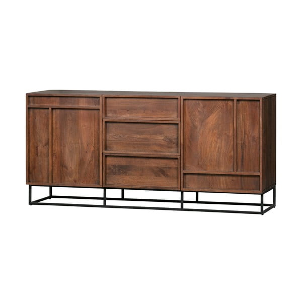 Smeđa komoda od drveta manga DRVO Forrest širine 160 cm-image-2