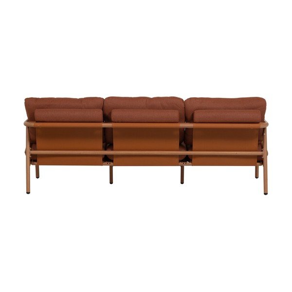 Podstavljena vrtna sofa boja terakote Cavero – WOOOD-image-3