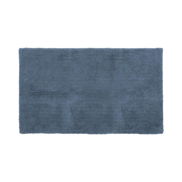 Plava pamučna prostirka za kupaonicu Tiseco Home Studio Luca, 60 x 100 cm