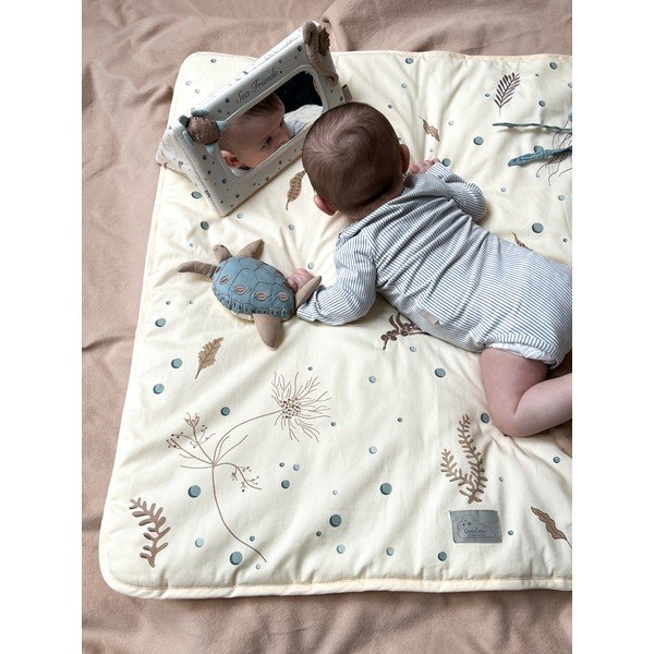 Svijetlo žuta dječja podloga za igru 80x80 cm Sea Garden – Cam Cam Copenhagen-image-3