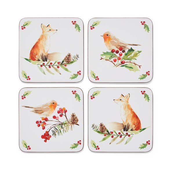 Set od 4 podmetača Cooksmart ® A Winters Tale, 10 x 10 cm