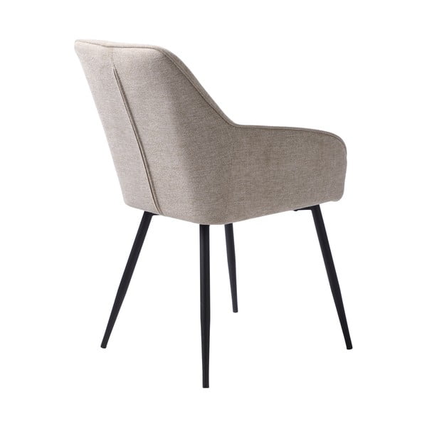 Bež podstavljena blagovaonska stolica s naslonima za ruke Nolan – Unique Furniture-image-3