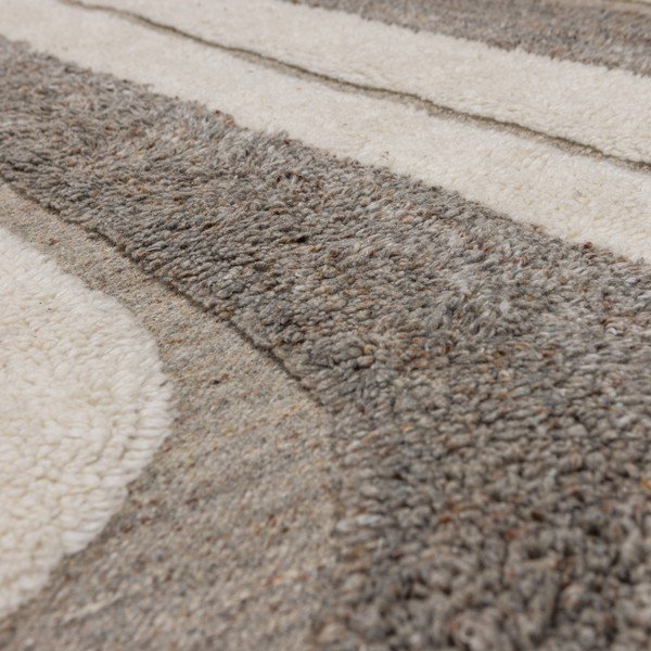 Sivi/bež tepih od mješavine vune 170x240 cm Moro – WOOOD-image-3