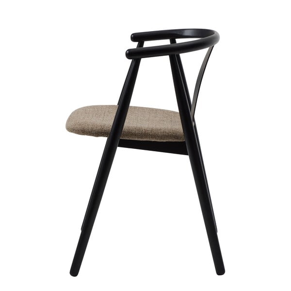 Crna/bež blagovaonska stolica Relate – Unique Furniture-image-4