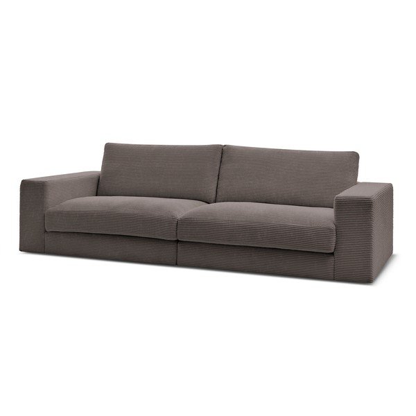 Smeđe-siva sofa od samta 274 cm Leonard – Bobochic Paris-image-3