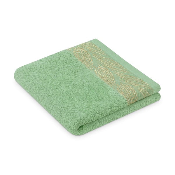 Svijetlo zeleni pamučni set ručnika 2 kom od frotira Allium – Restilo-image-1